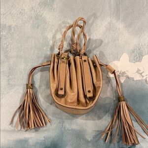Givenchy Tan Mini Bag with Tassels